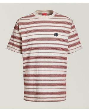 KENZO Boke Flower 2.0 Embroidered Stripe Cotton T-Shirt