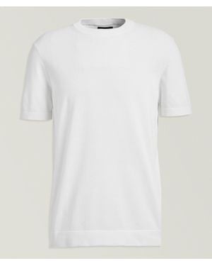 Dek Techno Knitted Crewneck T-Shirt - White