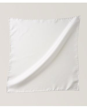 Tom Ford Silk Pocket Square - White
