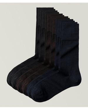 CLDP Six-Pack Mid-Length Mercerized Socks - Black