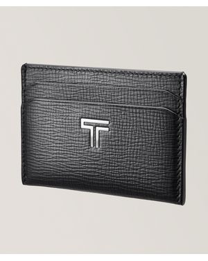 Tumi Turin Slim Pebbled Leather Cardholder - Black