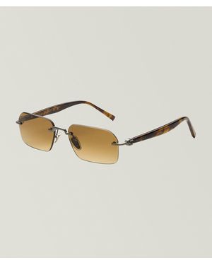Gucci Havana Rectangular Sunglasses - Natural