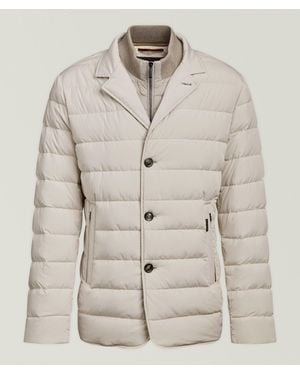 Moorer Sinardi Quilted Down Jacket - Natural