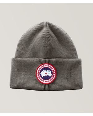 Canada Goose Merino Wool Arctic Disc Rib Toque - Grey