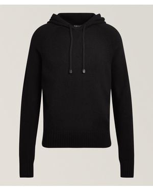 Tom Ford Seamless Cashmere Hooded Sweater - Black