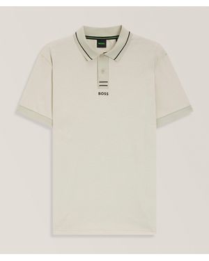 BOSS Slim-Fit Paule Cotton Piquã Polo - Natural