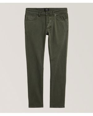 Neuw Lou Slim Straight-Fit Stretch-Cotton Twill Jeans - Green