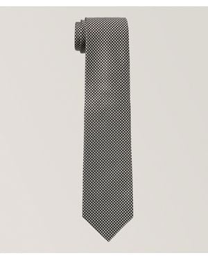 Tom Ford Jacquard Neat Silk Tie - Grey