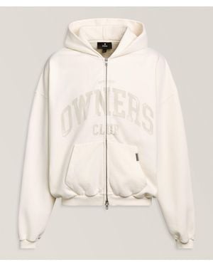 Represent Owners' Club Full-Zip Hooded Sweatshirt - Natural