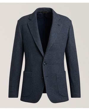 Brioni Twill Cashmere Sport Jacket - Blue