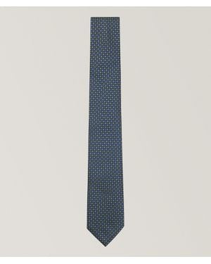 BOSS Jacquard Silk-Blend Tie - Blue