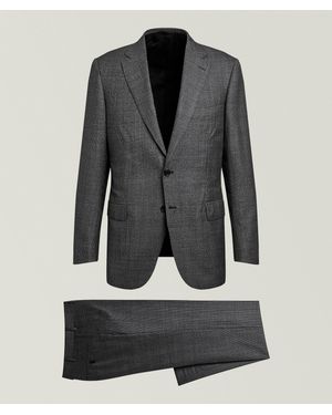 Brioni Brunico Checked Wool Suit - Grey