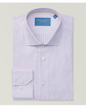 Robert Talbott Contemporary-Fit Tattersall Check Cotton Shirt - Blue
