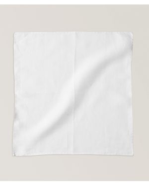 Dion Lee Linen Pocket Square - White
