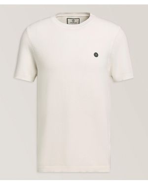 Camplin Textured Cotton-Nylon Knit T-Shirt - Natural