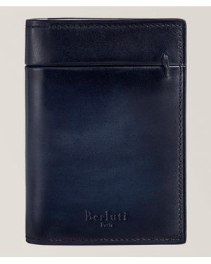 Berluti Venezia Leather Cardholder - Blue