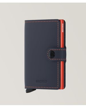 Secrid Matte Leather Miniwallet - Blue