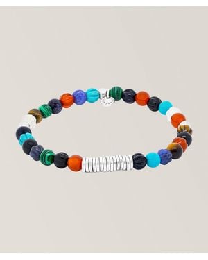 Tateossian Classic Discs Multi-Colour Beaded Bracelet - Blue