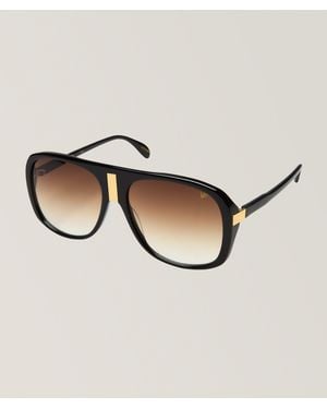 Vintage Frames Company Caesars Rectangular Sunglasses - Brown