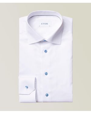 Eton Slim-Fit Twill Dress Shirt - White