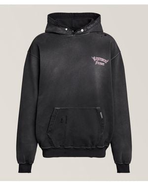 Represent Oversized Duality Hooded Sweatshirt - Black