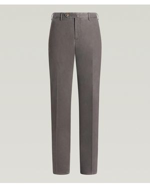 PT01 Slim-Fit Stretch-Cotton Gabardine Pants - Grey