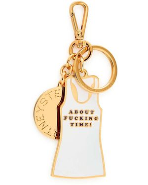 Stella McCartney About F**King Time Tank Top Keyring - Metallic