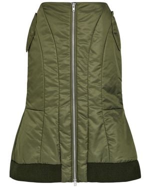 Simone Rocha Padded Shell Midi Skirt - Green