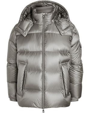 Moncler Couyere Quilted Hooded Shell Jacket - Gray