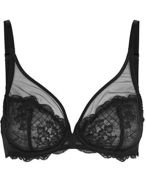 Simone Perele Reve Lace Underwired Plunge Bra - Black