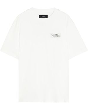 Amiri Spirit Logo-Appliquéd Cotton T-Shirt - White
