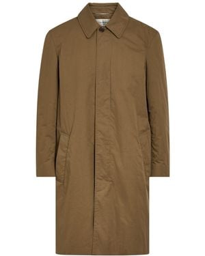 Saint Laurent Quilted Cotton Coat - Natural