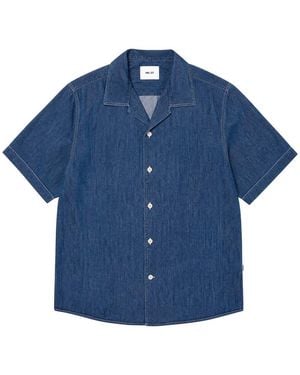 NN07 Julio Cotton Shirt - Blue