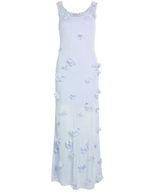 Jonathan Simkhai Ivi Floral-Appliquéd Fine-Knit Midi Dress - White