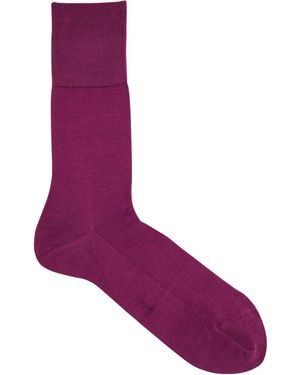 FALKE Tiago Stretch-cotton Socks - Purple