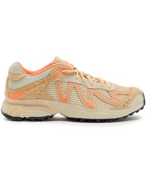 Salomon Xt-Whisper Embroidery Paneled Mesh-Knit Sneakers - Orange