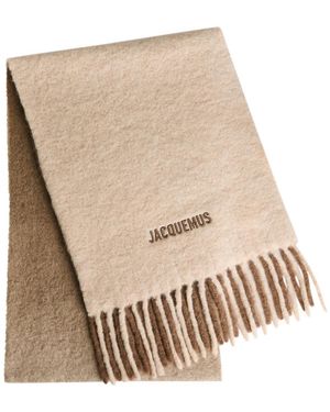 Jacquemus Le Moisson Alpaca-Blend Scarf - Natural