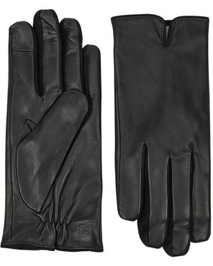 Handsome Stockholm Essentials Leather Gloves - Black