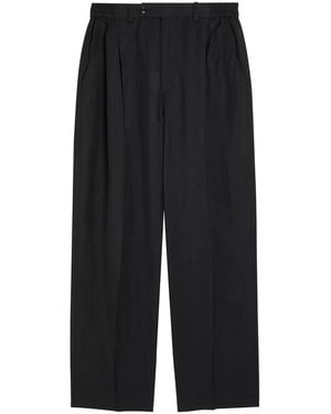 MKI Miyuki-Zoku Pleated Woven Suit Trousers - Black