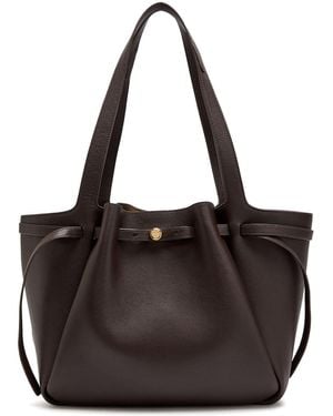 Tory Burch Romy Grained Leather Tote Bag - Black