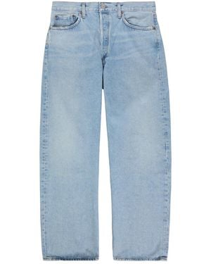 Agolde Afton Relaxed Straight-Leg Jeans - Blue