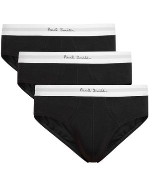 Paul Smith Stretch-Cotton Briefs - Black