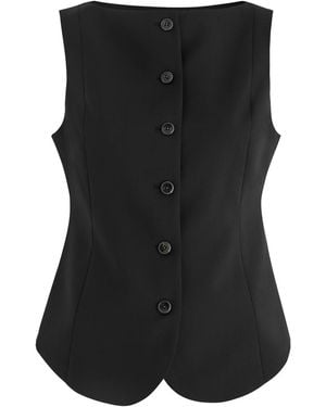 Rohe Wool-Blend Waistcoat - Black