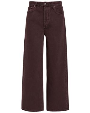 Agolde Ren Wide-Leg Jeans - Brown