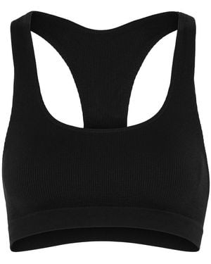Prism Elated Ribbed Sports Bra - Black