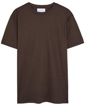 Raith Luxe Mercerised Cotton T-Shirt - Brown