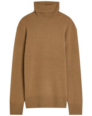 TOTEME Roll-Neck Cashmere Jumper - Brown