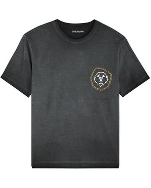TRUE RELIGION Resort Logo-Print Cotton T-Shirt - Black
