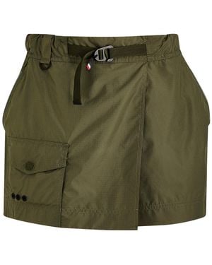 Moncler Shell Cargo Mini Skort - Green