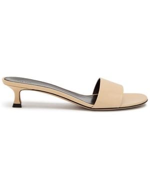 The Row Combo 40 Leather Sandals - Natural